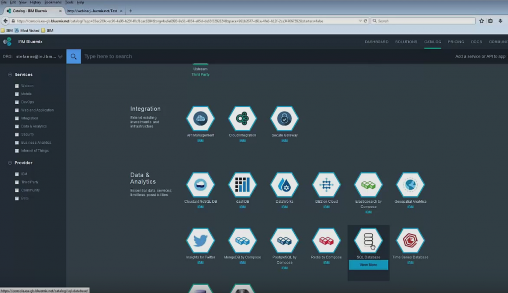 ibm-bluemix-database-services