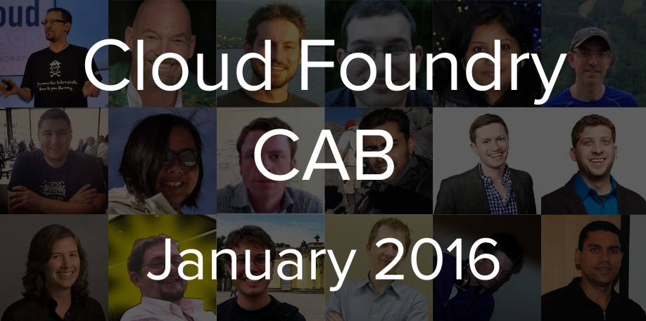 Cloud Foundry Advisory Board Meeting, January 2016