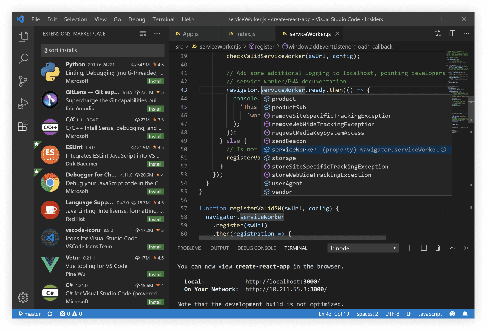 visual studio code online ide