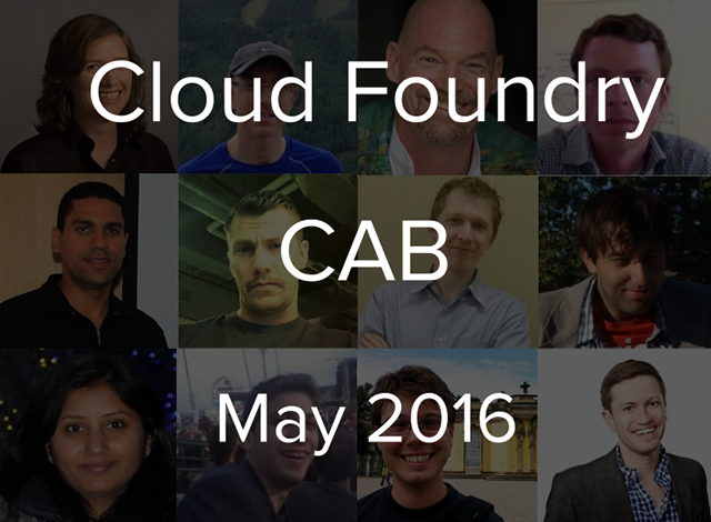 Cloud Foundry Advisory Board Meeting, May 2016: CF Summit Is Coming Up!