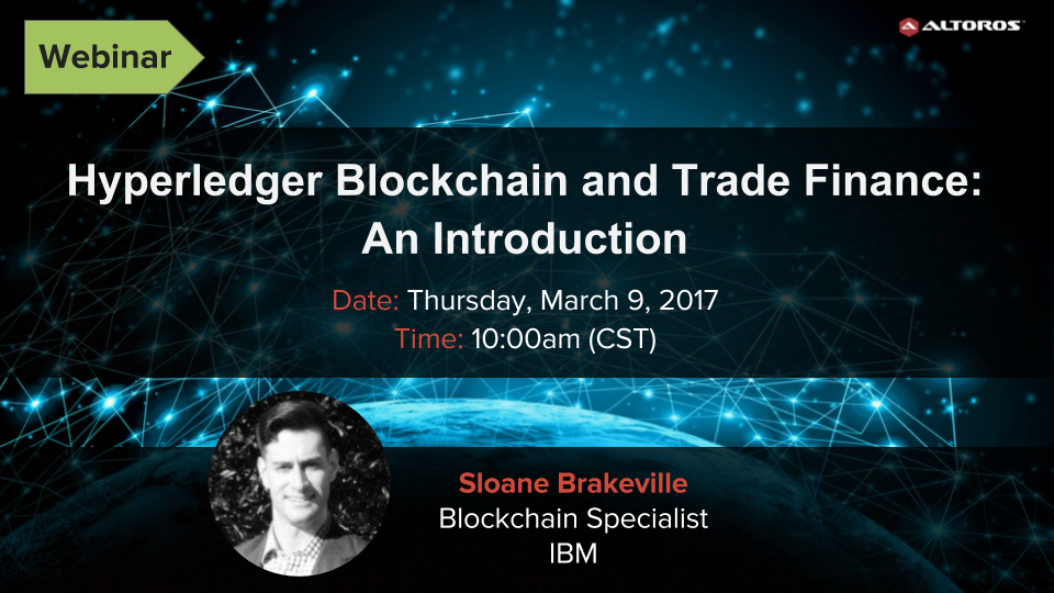 Hyperledger trade finance webinar