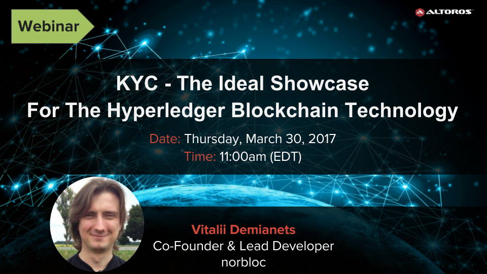 Hyperledger webinar KYC