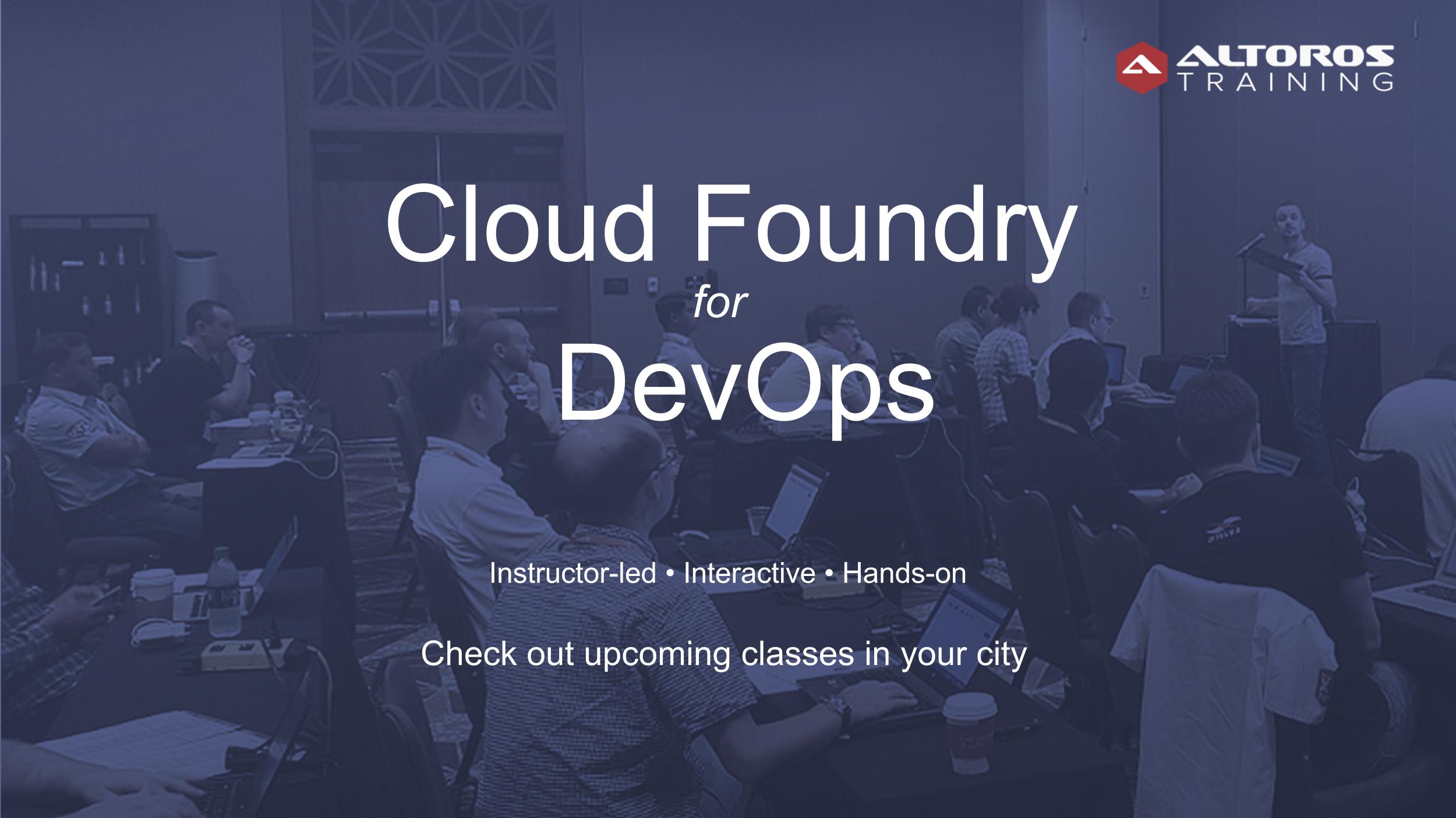 devops cloud foundry