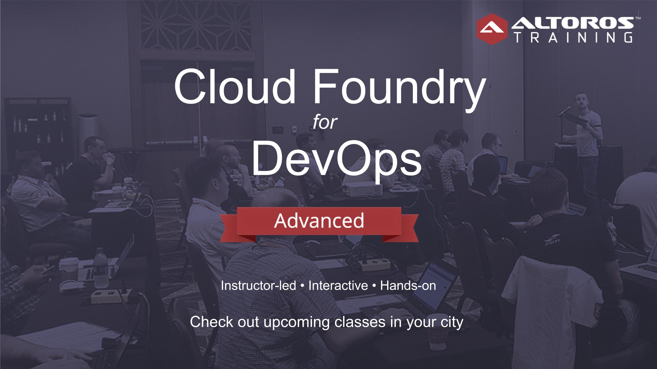 СF for DevOps Training
