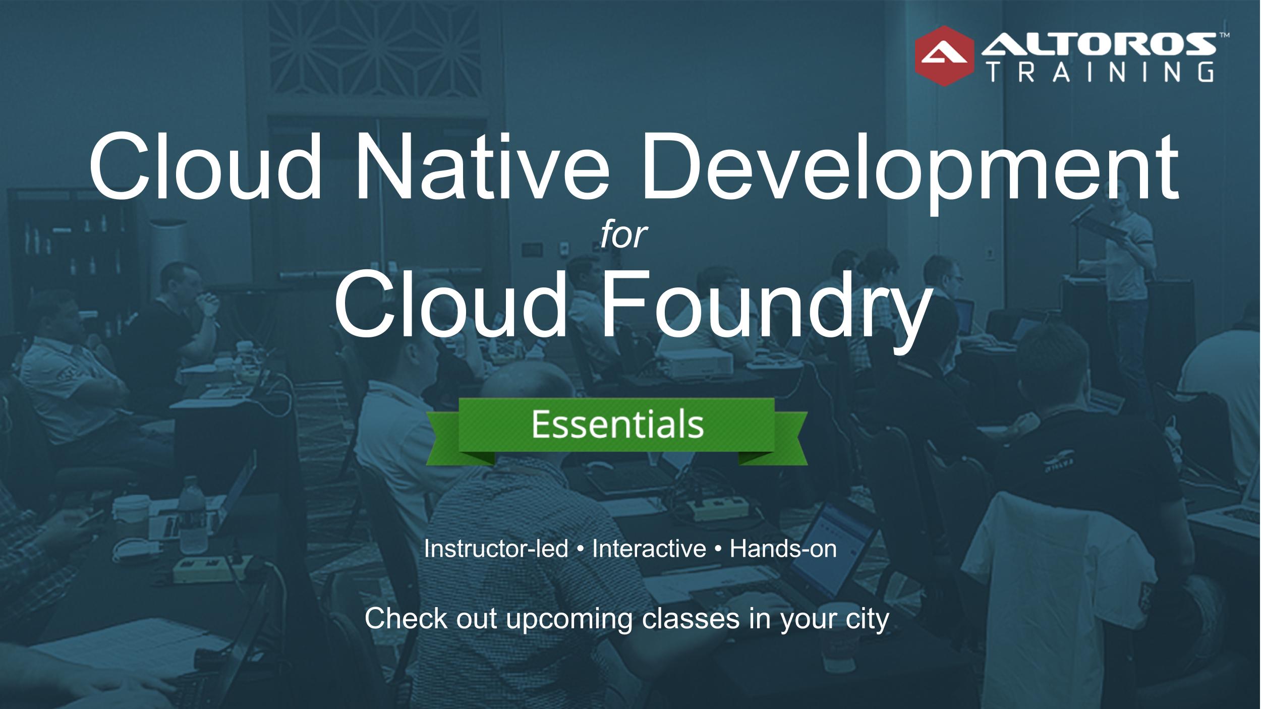 СF for Devs Training