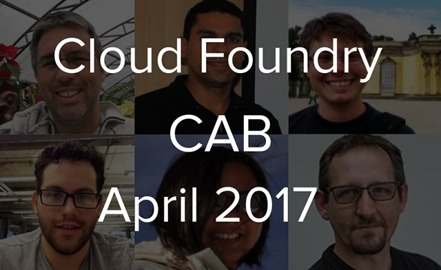 Cloud Foundry Advisory Board Meeting, Apr 2017: DEA’s End-of-Life on May 22
