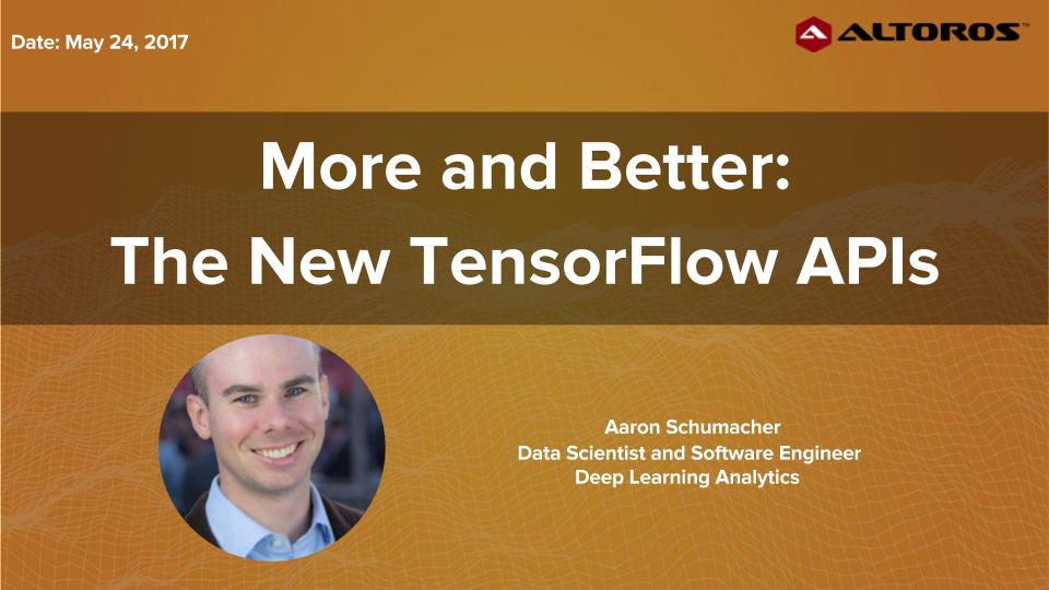 TensorFlow Webinar