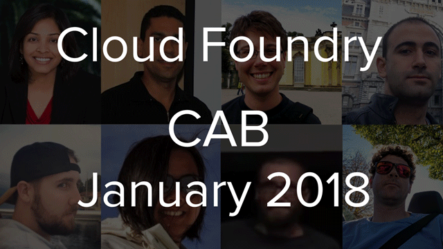 Cloud Foundry Advisory Board Meeting, Jan 2018: CF MTA and BOSH Hotswap