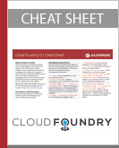 Cloud Foundry CLI Cheat Sheet