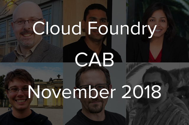 Cloud Foundry Advisory Board Meeting, Nov 2018: VMs vs. Containers