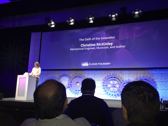 Cloud Foundry Summit'15: Keynote by Christine McKinley