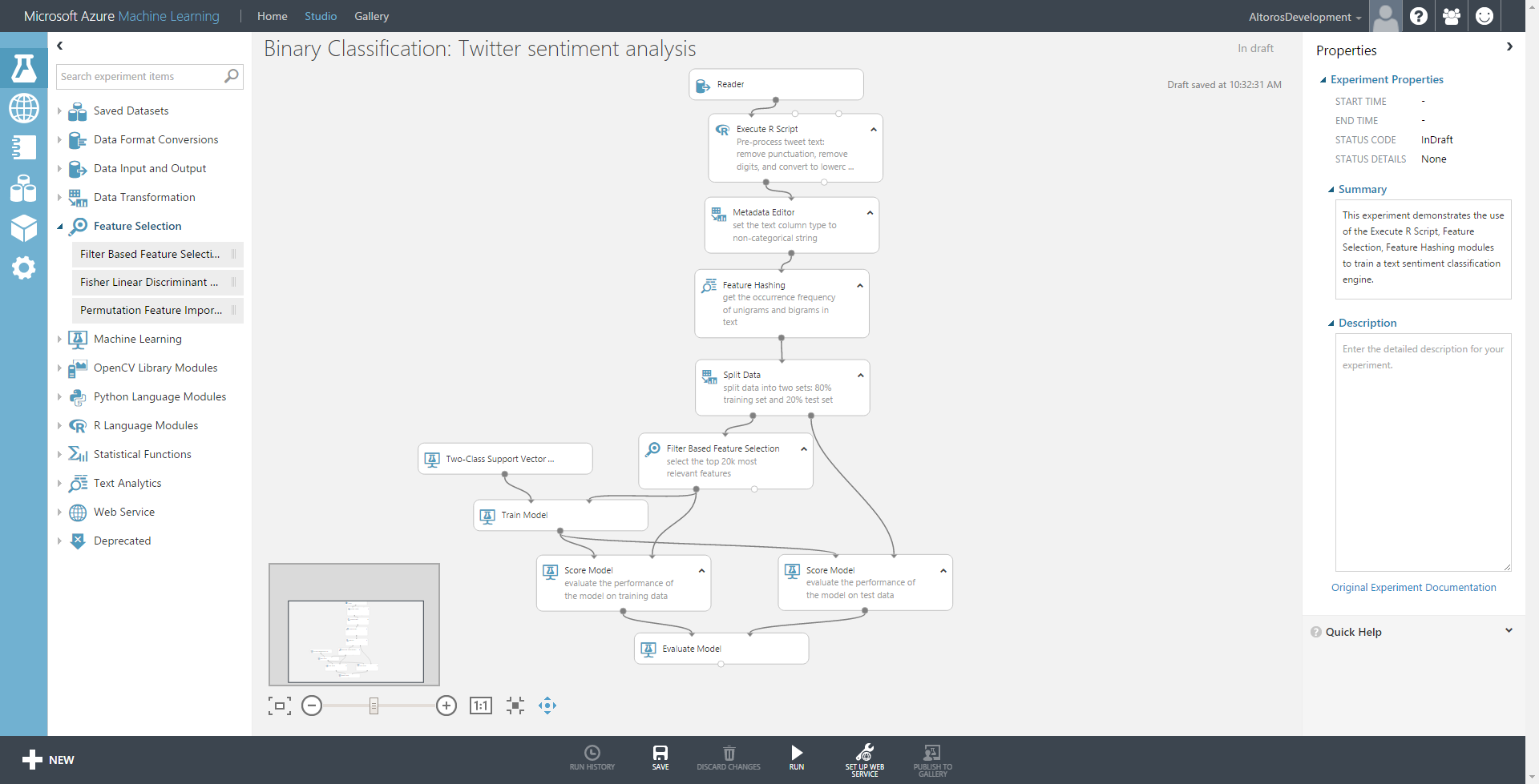 azure machine learning studio