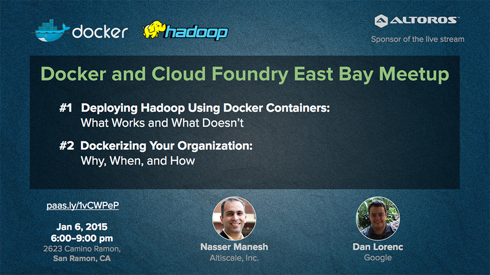 Deploying Hadoop with Docker: Why, When, and Lessons Learned