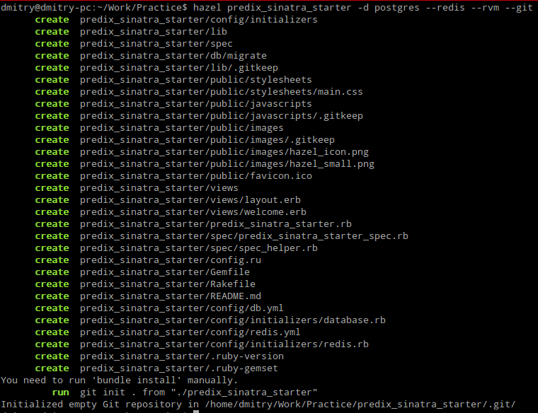 Sinatra Starter for Predix: Ruby App with PostgreSQL and Redis