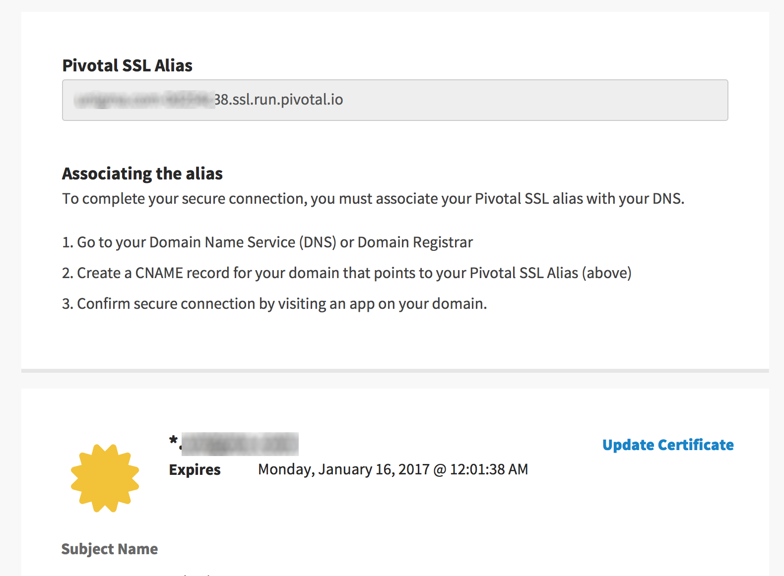 TLS/SSL with JKS Certificates on Pivotal CF