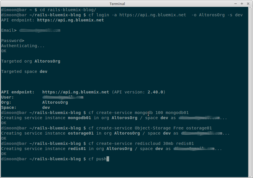 downloading app bluemix cli