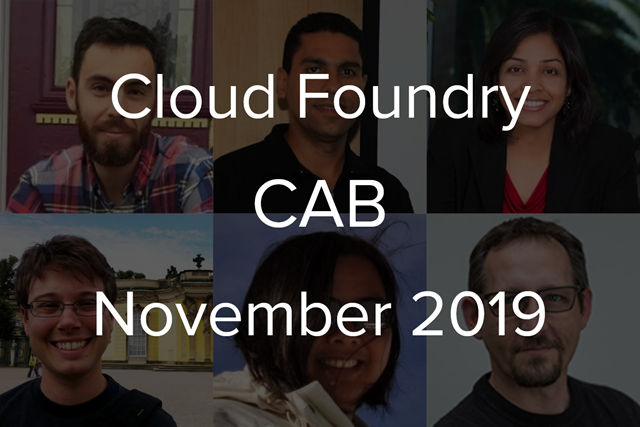 Cloud Foundry Advisory Board Meeting, Nov 2019: Changes to Follow