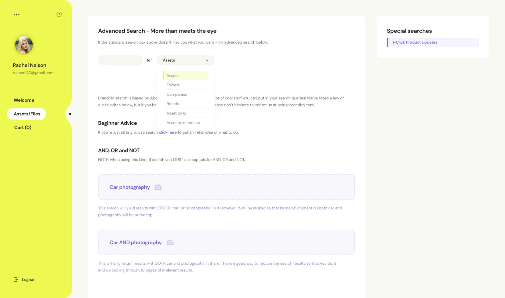 The Web Library for Storing Brand Files